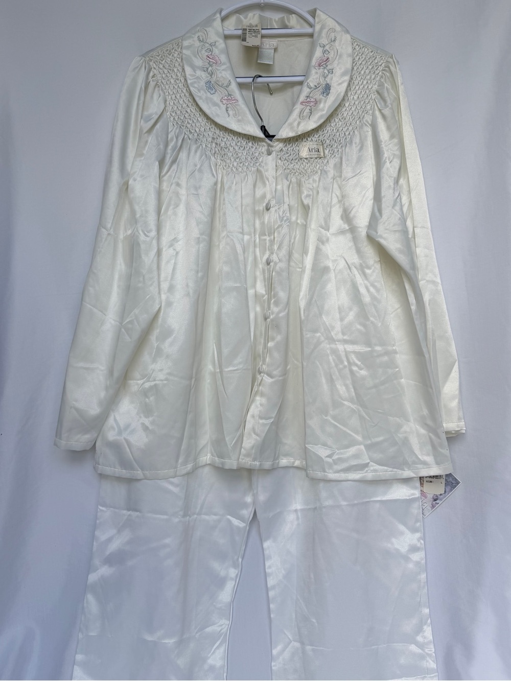 VINTAGE Aria NWT Smocked Floral Pajama Set